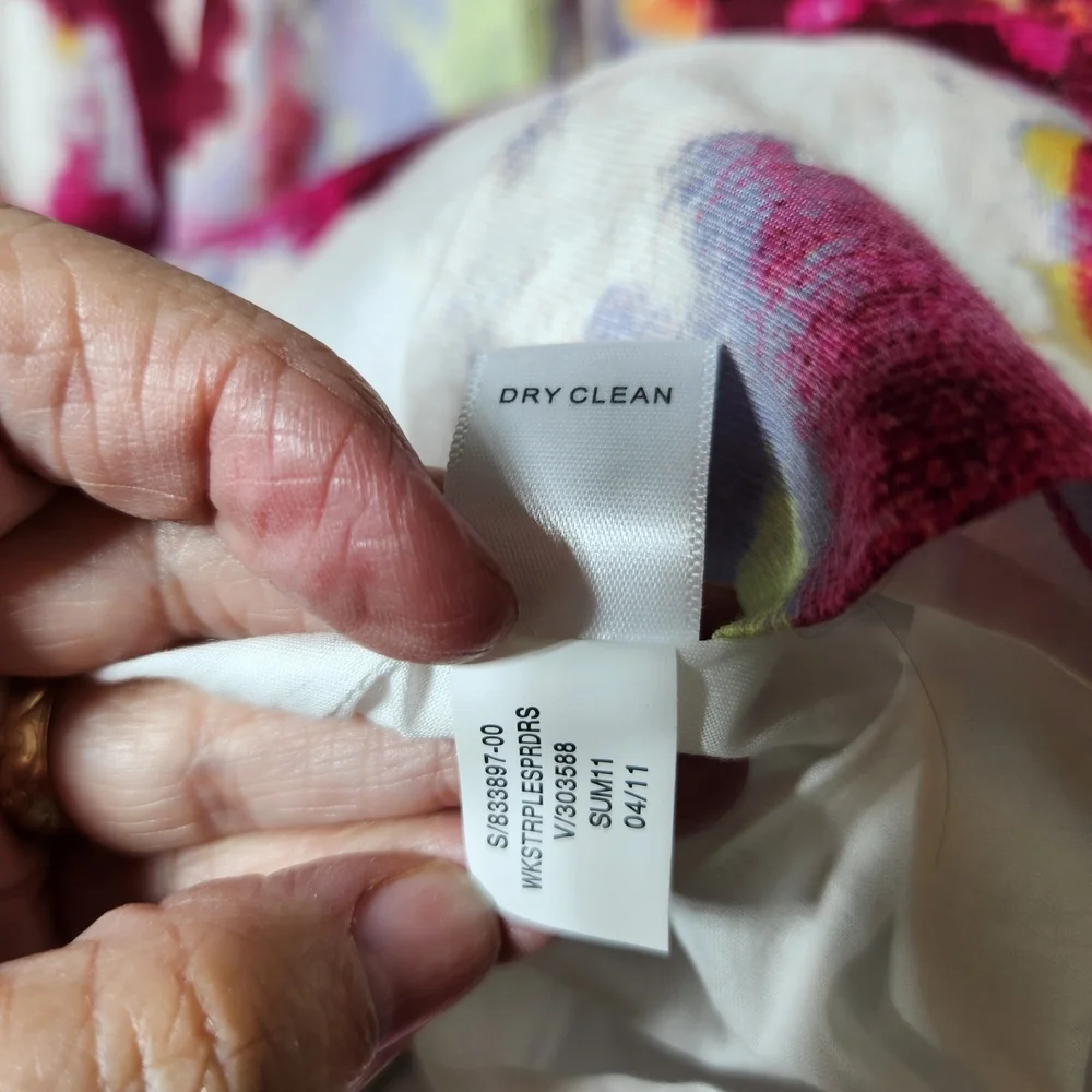 Banana Republic Floral Strapless Dress Size 2P New With Tags - Picture 5 of 12